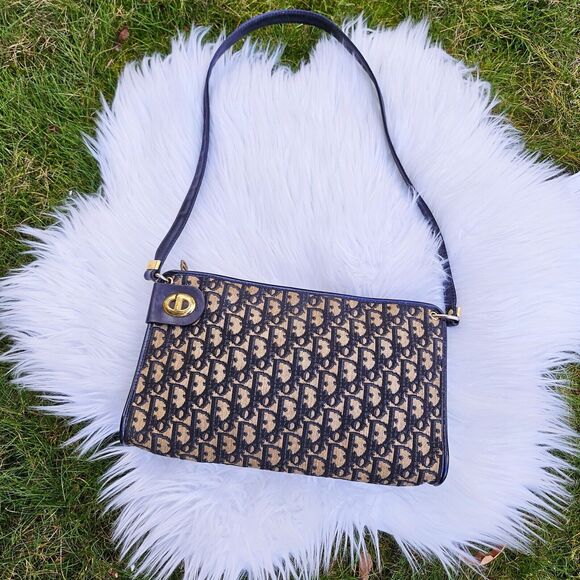 Vintage Authentic Christian Dior Trotter Shoulder Bag - Picture 1 of 9